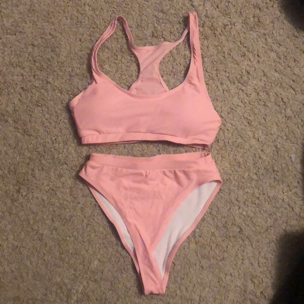 Pink bathing suit